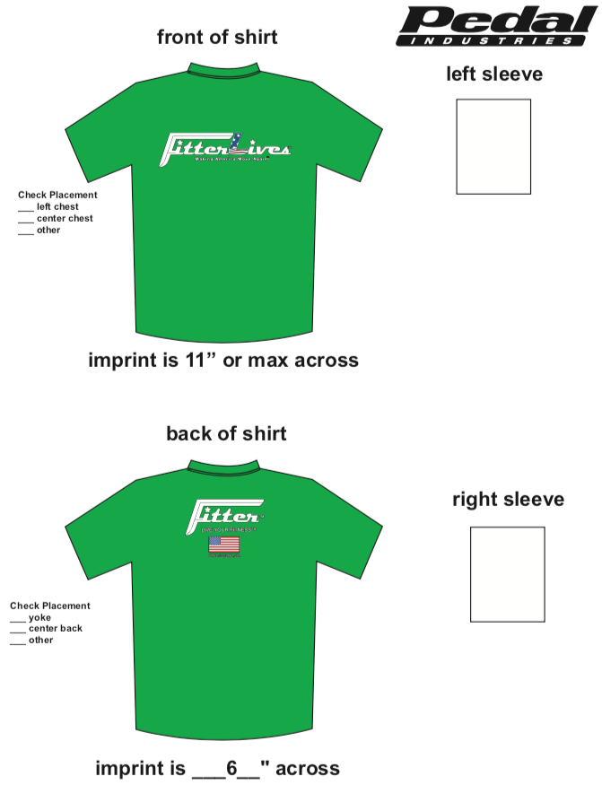 FitterLives SUBLIMATED RACE T-SHIRT - GREEN