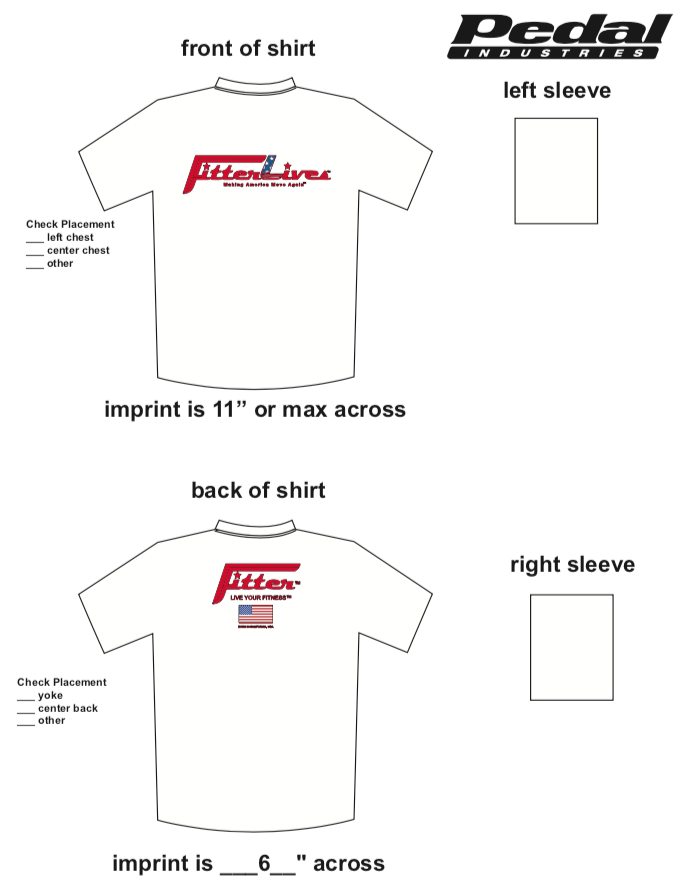 FitterLives SUBLIMATED RACE T-SHIRT - WHITE