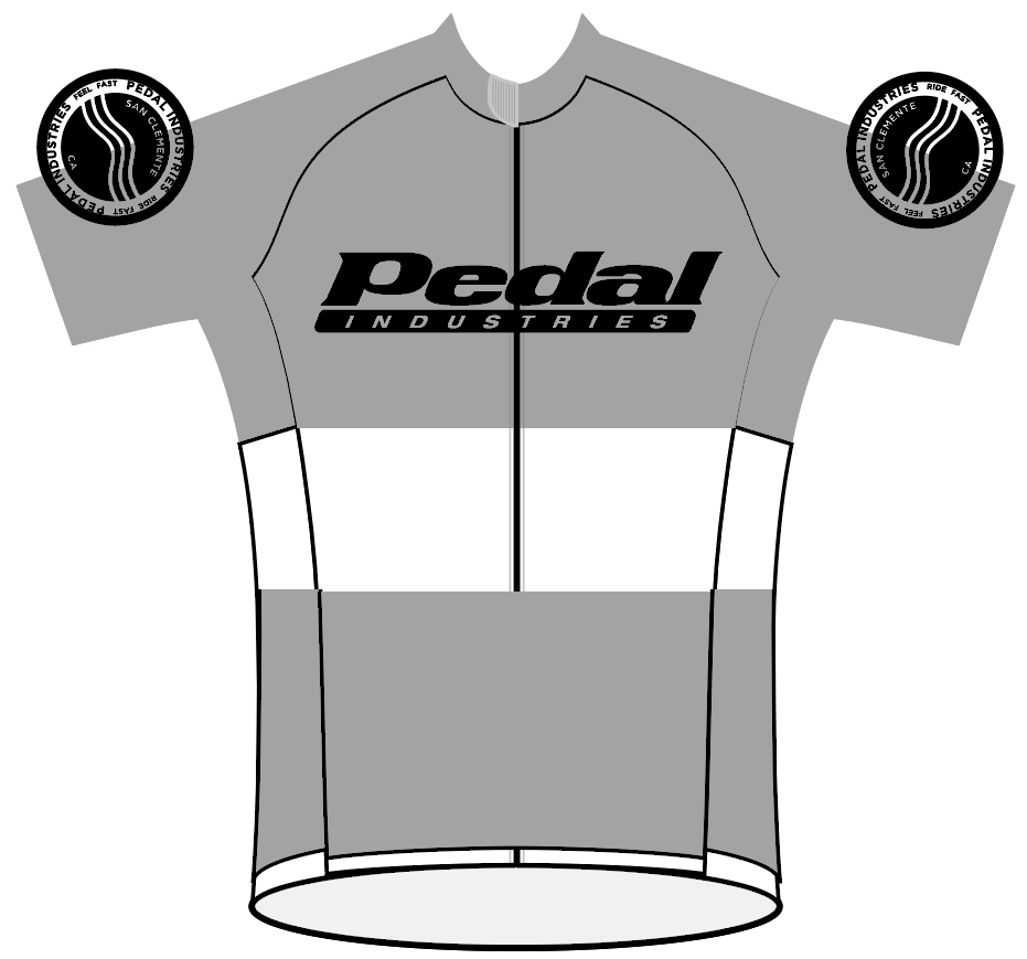 PEDAL industries '19 Team PRO JERSEY 2.0 SHORT SLEEVE - GRAY
