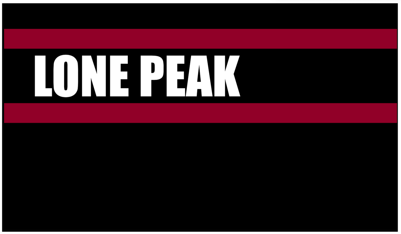 Lone Peak RACEDAY BAG - ships in about 3 weeks - email your name with your order confirmation for printing