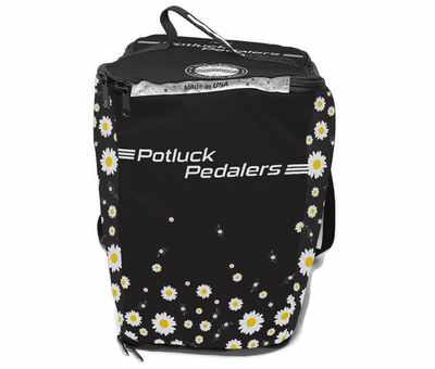 Potluck Pedalers 2022 RACEDAY BAG™ Black Daisies