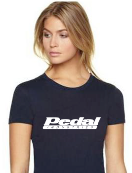 PEDALindustries BLK/WHT T-shirt Ladies