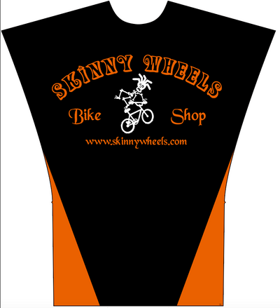Skinny Wheels Bike Shop 2022 CHANGING PONCHO 3.0 Black Orange