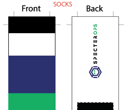 Specter Ops SUBLIMATED SOCK - SHIPS IN ABOUT 3 WEEKS