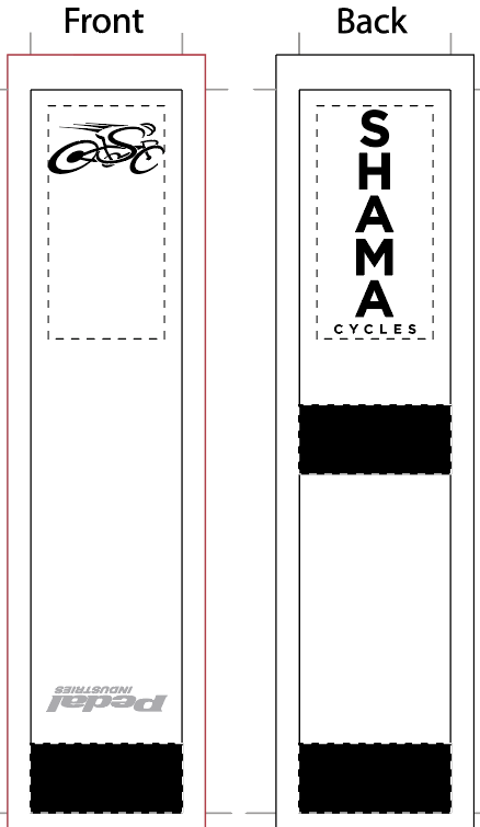 Shama White/Black SUBLIMATED SOCK - SHIPS IN ABOUT 4 WEEKS